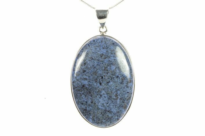 Polished Dumortierite Pendant - Sterling Silver #279315